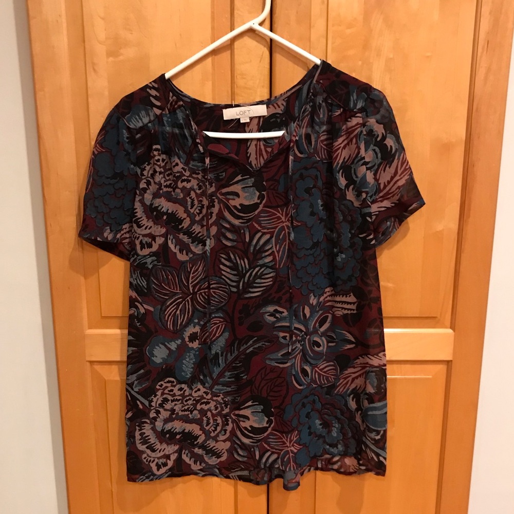 LOFT Printed Blouse